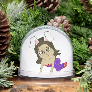 chibi bunnygirl    snow globe