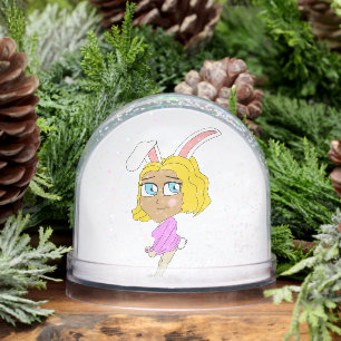 chibi bunnygirl    snow globe