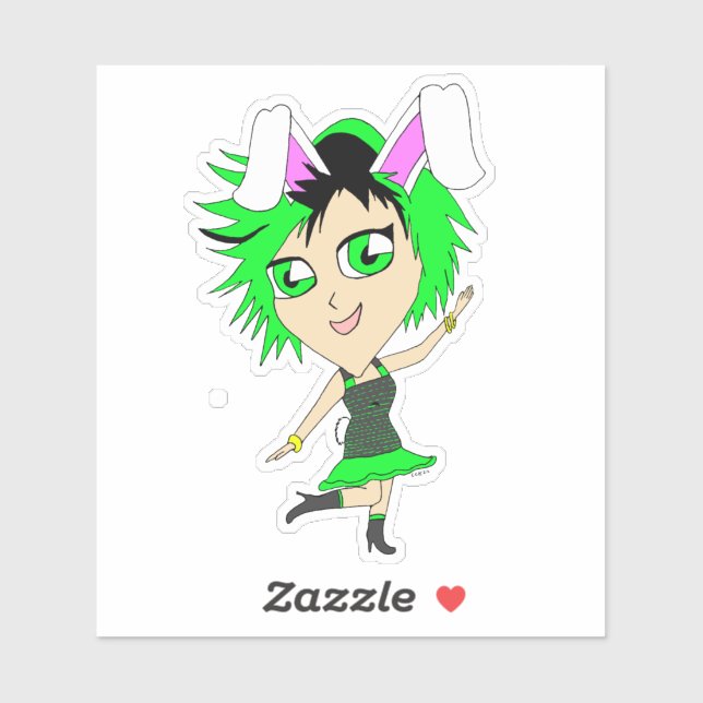 chibi bunnygirl   sticker (Sheet)