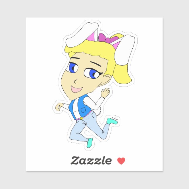 chibi bunnygirl   sticker (Sheet)