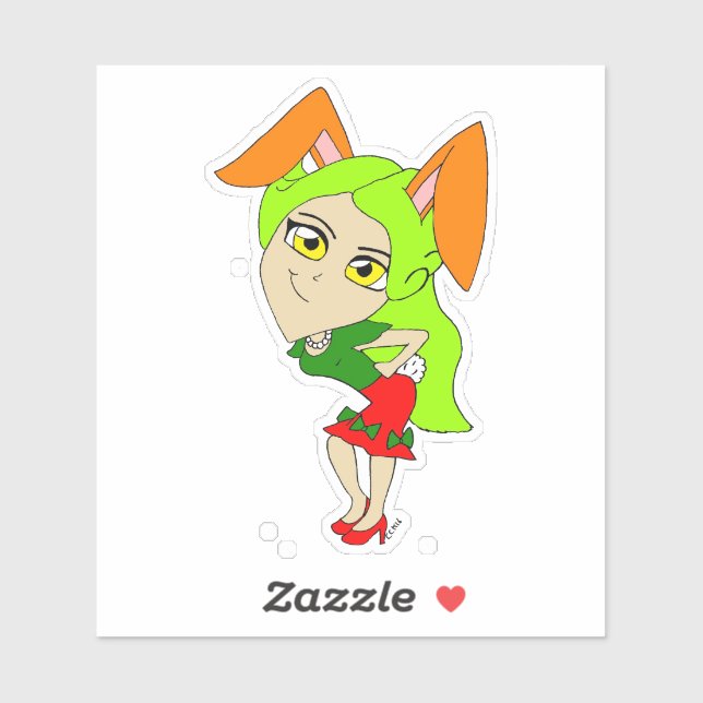 chibi bunnygirl   sticker (Sheet)