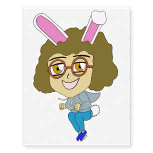 chibi bunnygirl  temporary tattoos