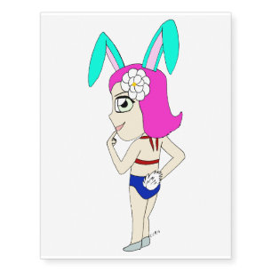 chibi bunnygirl temporary tattoos