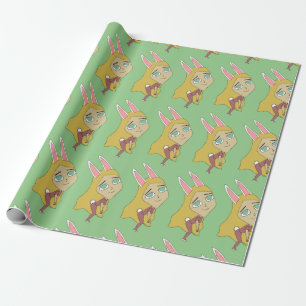 chibi bunnygirl wrapping paper