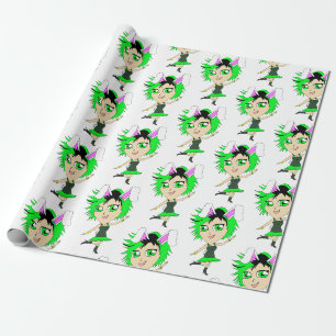 chibi bunnygirl wrapping paper