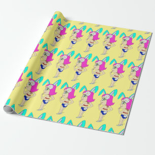 chibi bunnygirl wrapping paper