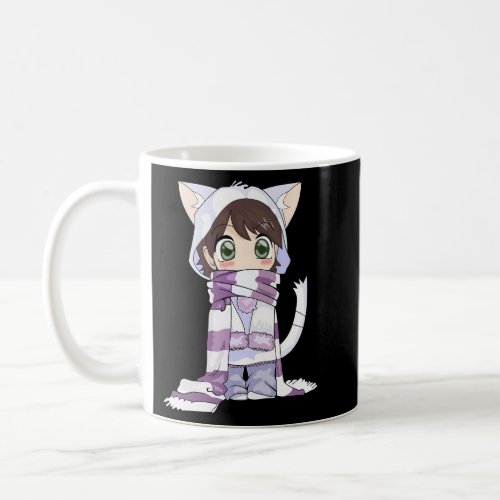 Chibi Cat Anime Coffee Mug