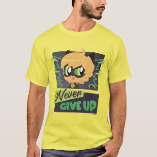 Chibi Cat Noir Never Give Up T-Shirt