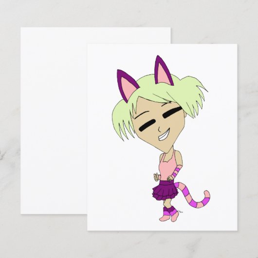 chibi catgirl  (Front/Back)