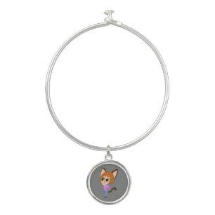 chibi catgirl bangle bracelet