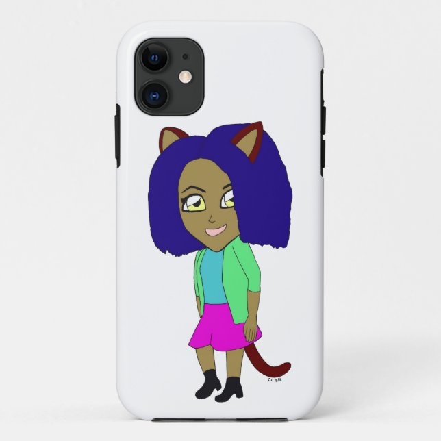 chibi catgirl   Case-Mate iPhone case (Back)