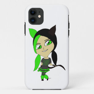 chibi catgirl   iPhone 11 case