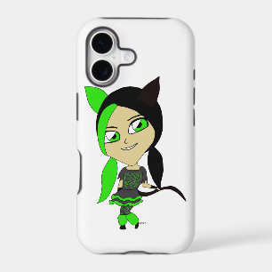chibi catgirl iPhone 17 case