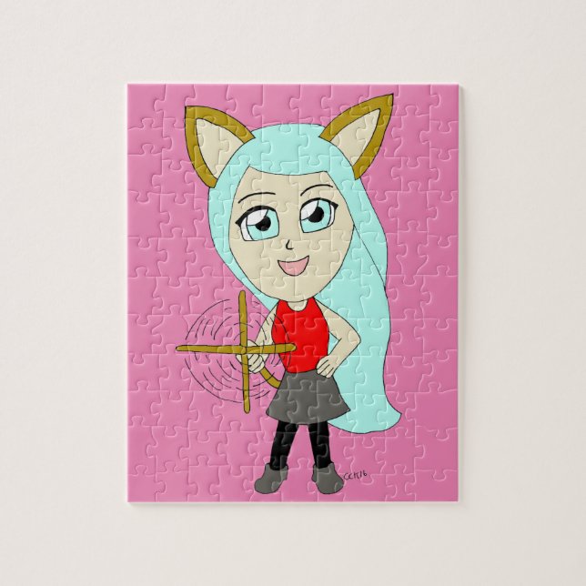 chibi catgirl jigsaw puzzle (Vertical)