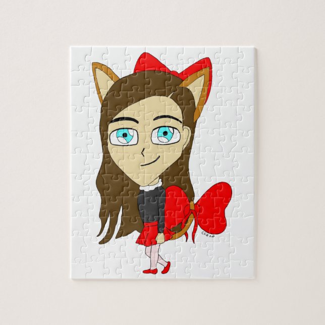 chibi catgirl jigsaw puzzle (Vertical)