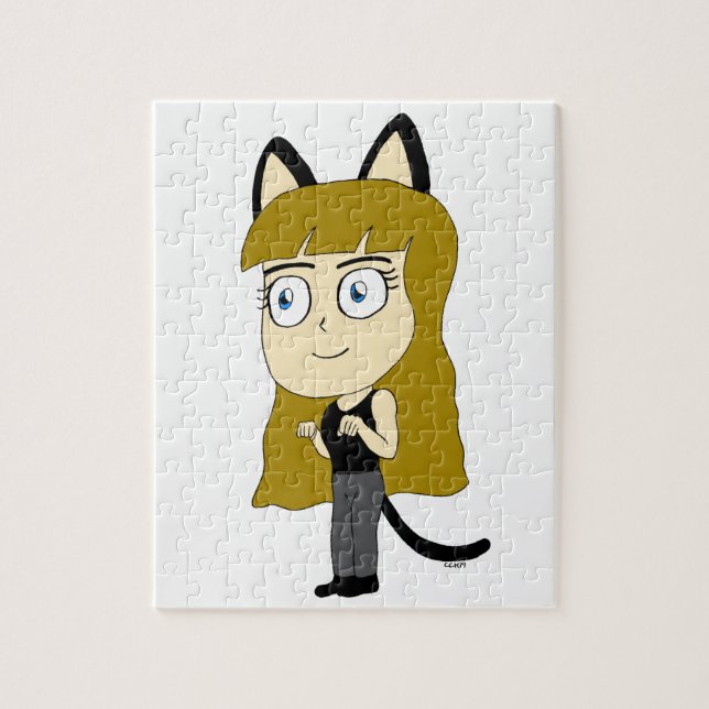 chibi catgirl jigsaw puzzle (Vertical)