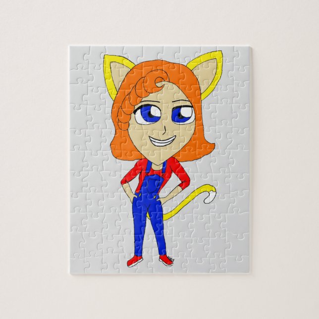 chibi catgirl  jigsaw puzzle (Vertical)