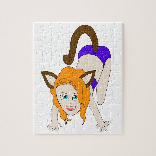 chibi catgirl jigsaw puzzle (Vertical)