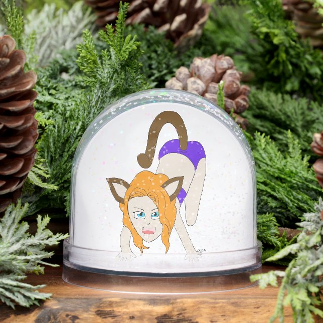 chibi catgirl  snow globe (Winter)