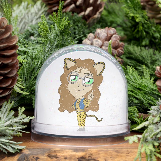 chibi catgirl    snow globe (Winter)