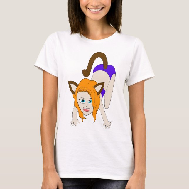 chibi catgirl T-Shirt (Front)