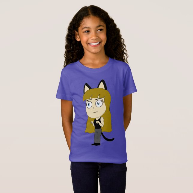 chibi catgirl     T-Shirt (Front Full)