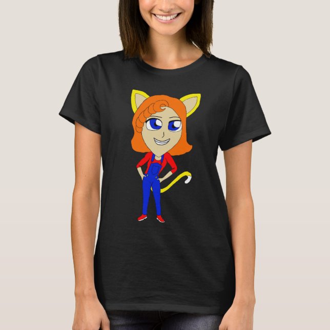 chibi catgirl   T-Shirt (Front)