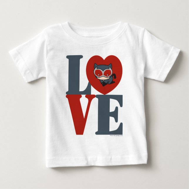 Chibi Catwoman LOVE Baby T-Shirt (Front)