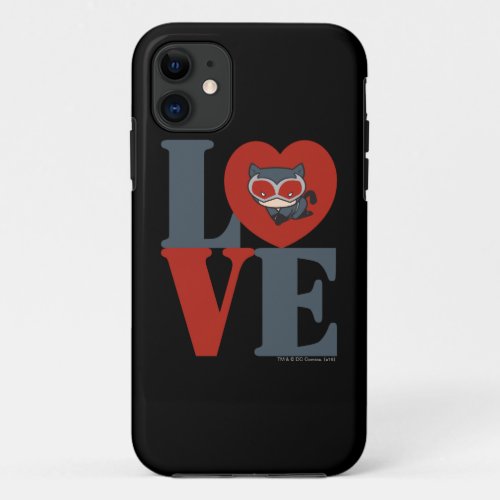 Chibi Catwoman LOVE iPhone 11 Case