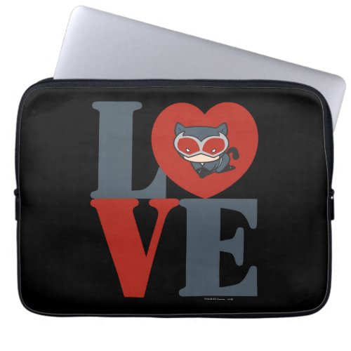 Chibi Catwoman LOVE Laptop Sleeve