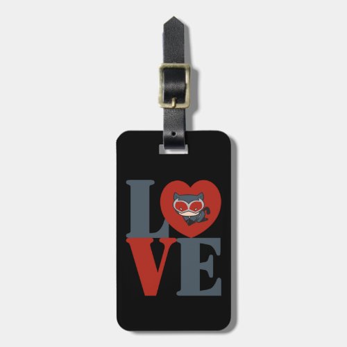 Chibi Catwoman LOVE Luggage Tag