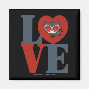 Chibi Catwoman LOVE Magnet