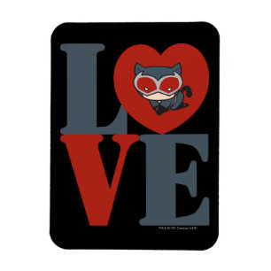 Chibi Catwoman LOVE Magnet