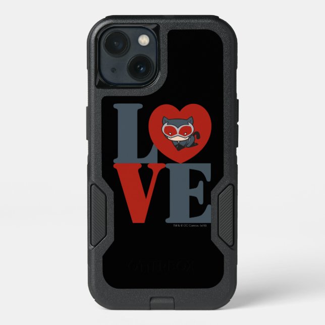 Chibi Catwoman LOVE Otterbox iPhone Case (Back)