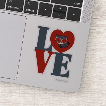 Chibi Catwoman Love Sticker by justiceleague at Zazzle