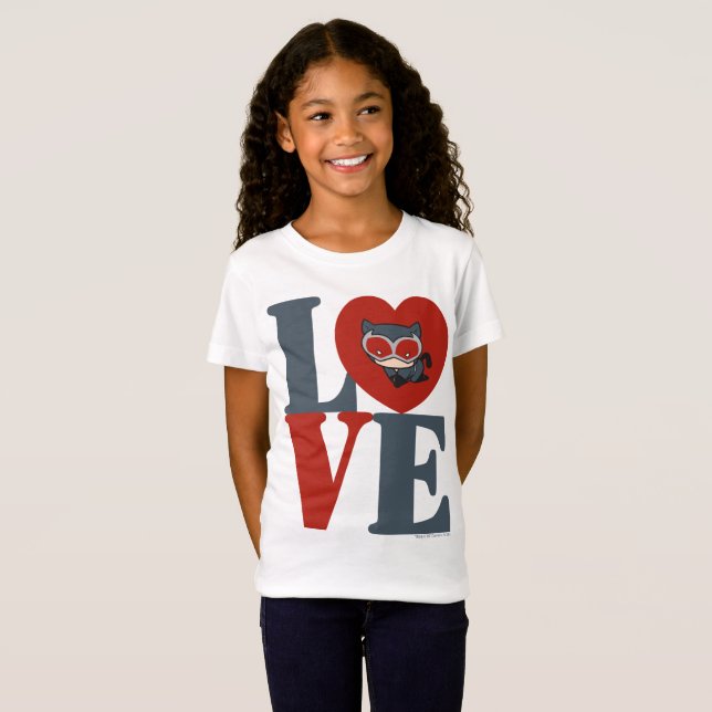 Chibi Catwoman LOVE T-Shirt (Front Full)