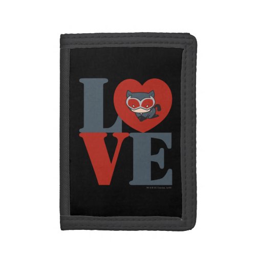 Chibi Catwoman LOVE Trifold Wallet