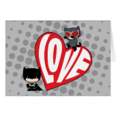 Chibi Catwoman Pounce on Batman (Front Horizontal)