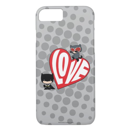 Chibi Catwoman Pounce on Batman iPhone 87 Case
