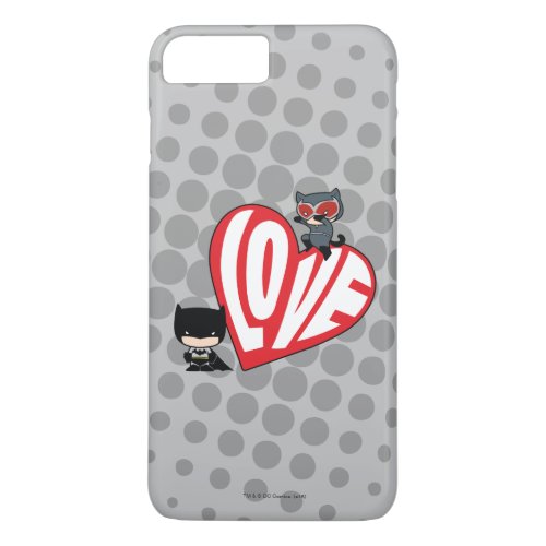 Chibi Catwoman Pounce on Batman iPhone 8 Plus7 Plus Case
