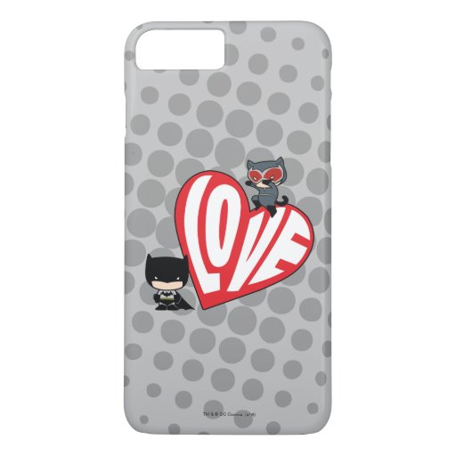 Chibi Catwoman Pounce on Batman iPhone 8 Plus/7 Plus Case