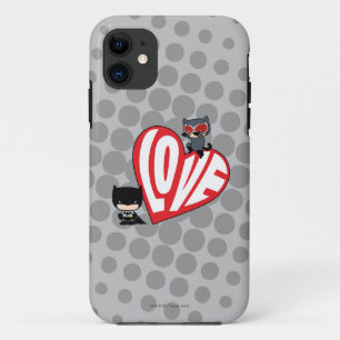Chibi Catwoman Pounce on Batman iPhone 11 Case