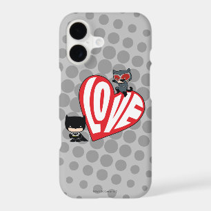 Chibi Catwoman Pounce on Batman iPhone 17 Case