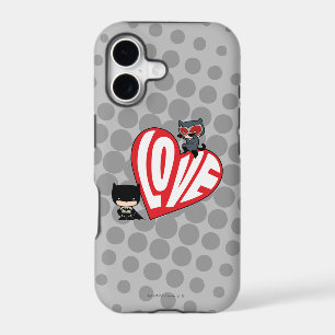 Chibi Catwoman Pounce on Batman iPhone 17 Case
