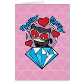 Chibi Catwoman Sitting Atop Large Diamond (Front)