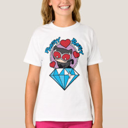 Chibi Catwoman Sitting Atop Large Diamond T-Shirt