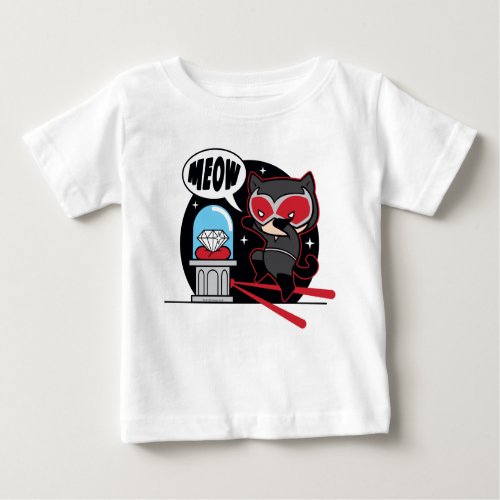 Chibi Catwoman Stealing A Diamond Baby T_Shirt