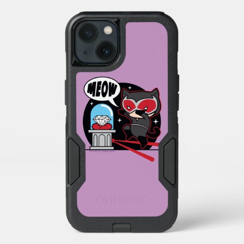Chibi Catwoman Stealing A Diamond iPhone 13 Case