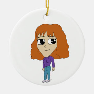 chibi ceramic ornament