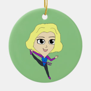 chibi ceramic ornament